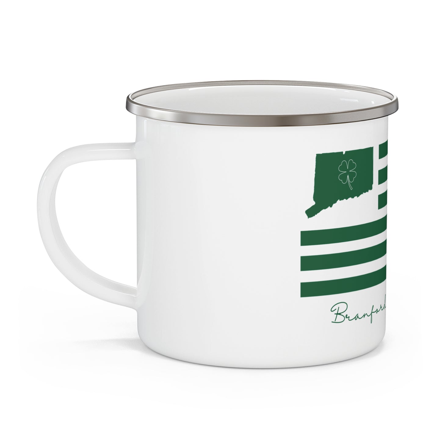 Branford Connecticut St. Patrick’s Day Flag Enamel Camping Mug