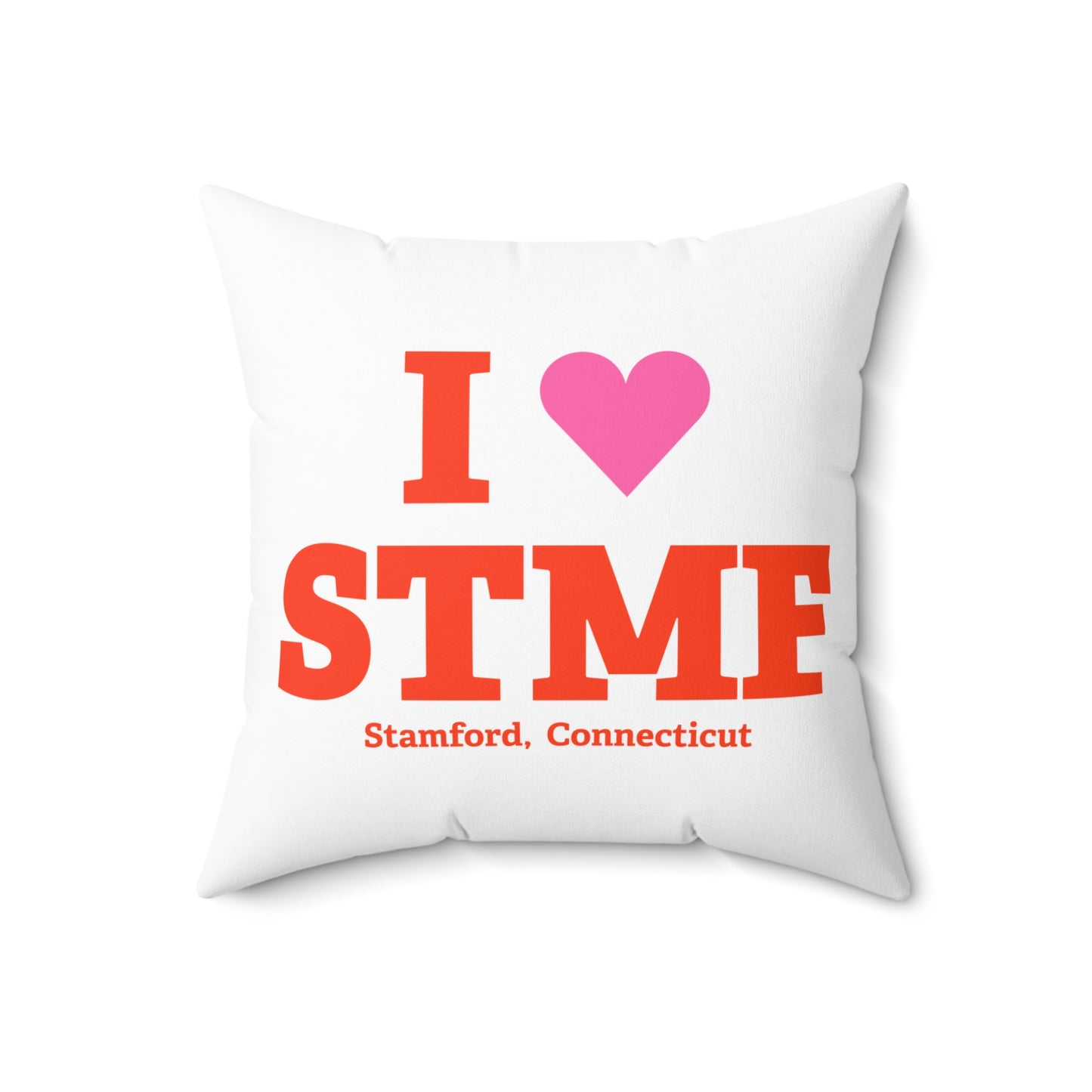 I Heart STMF Spun Polyester Square Pillow