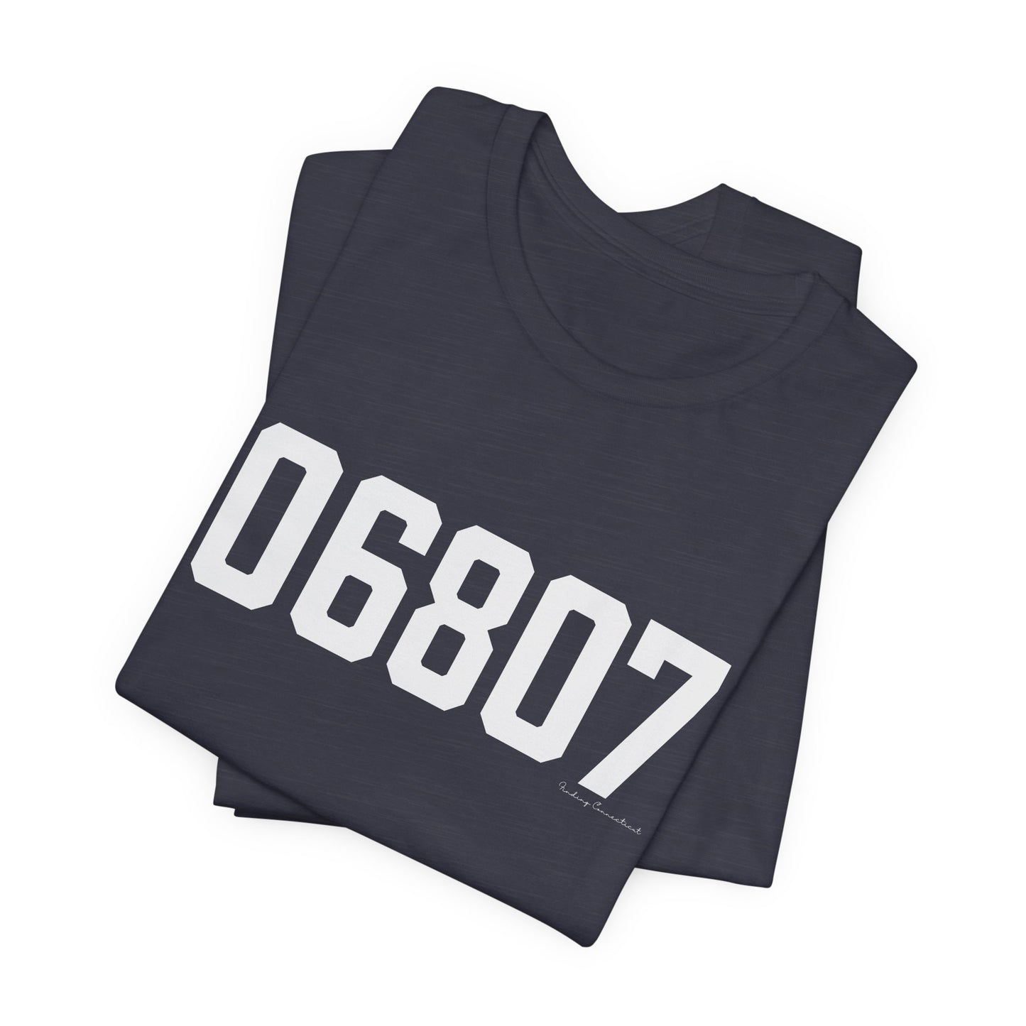 06807 - Greenwich CT Zip Code Unisex Jersey Short Sleeve T-Shirt