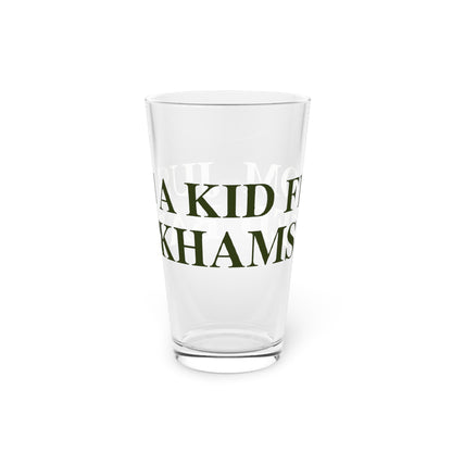 Just a kid from Barkhamsted Pint Glass, 16oz