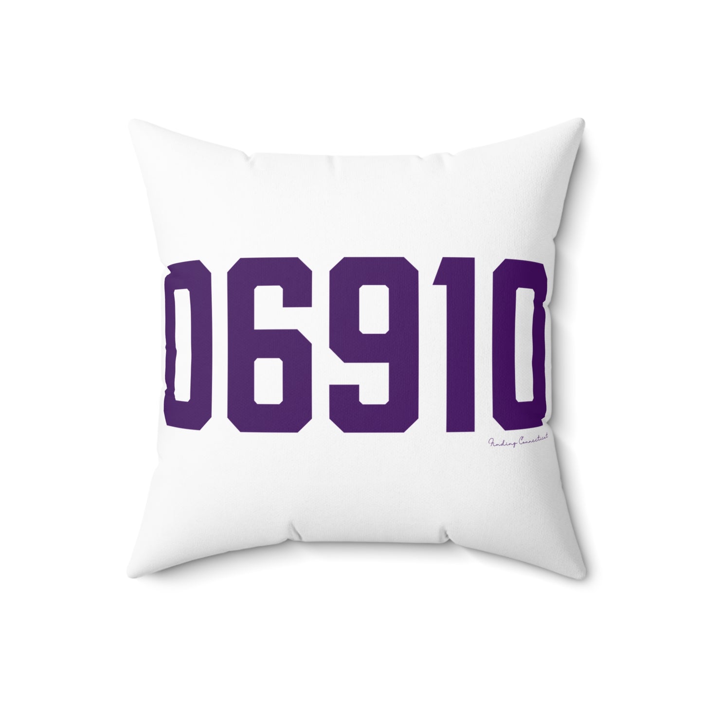 06910 Stamford Connecticut Zip Code Spun Polyester Square Pillow