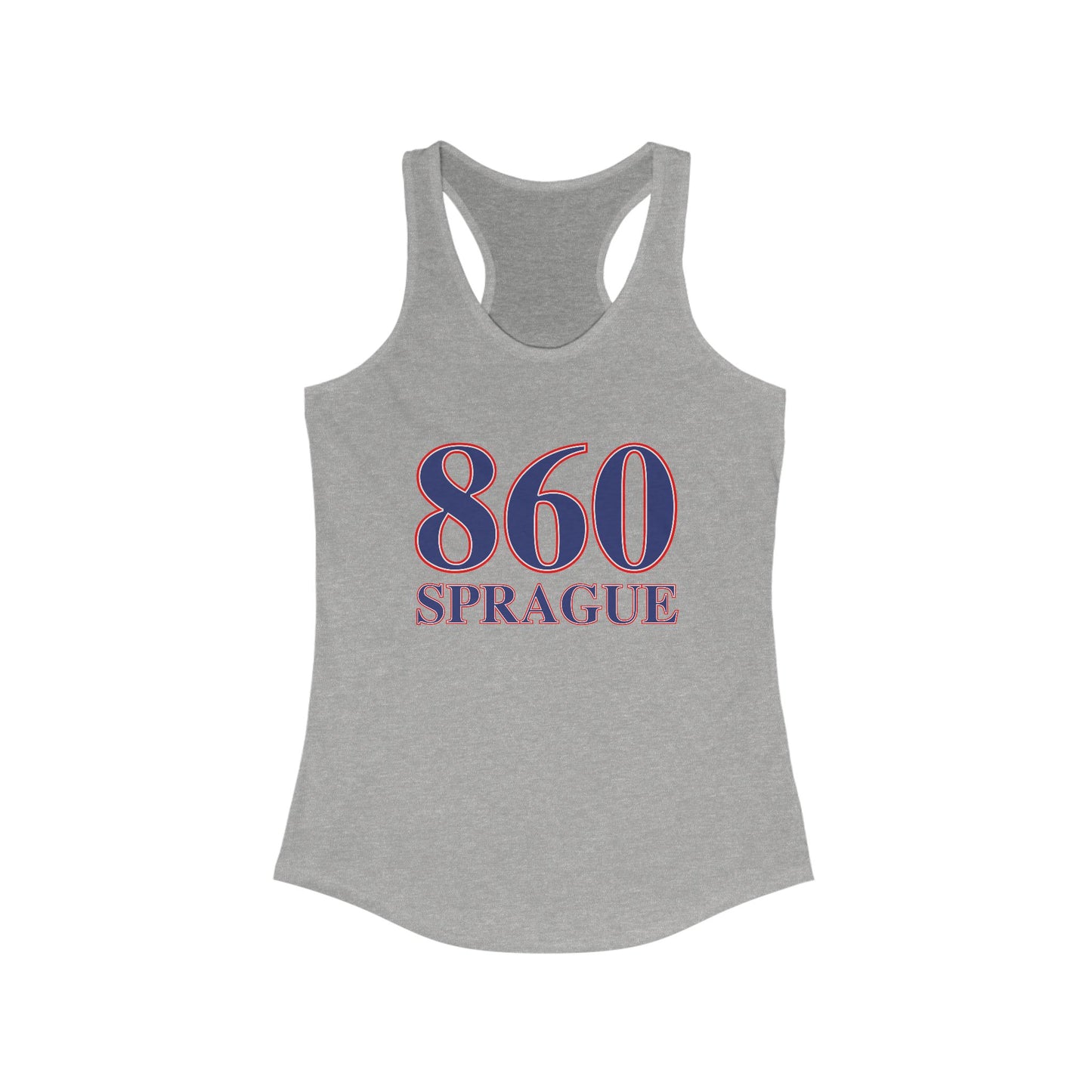 860 Sprague Red White & Blue Women's Ideal Racerback Tank Top