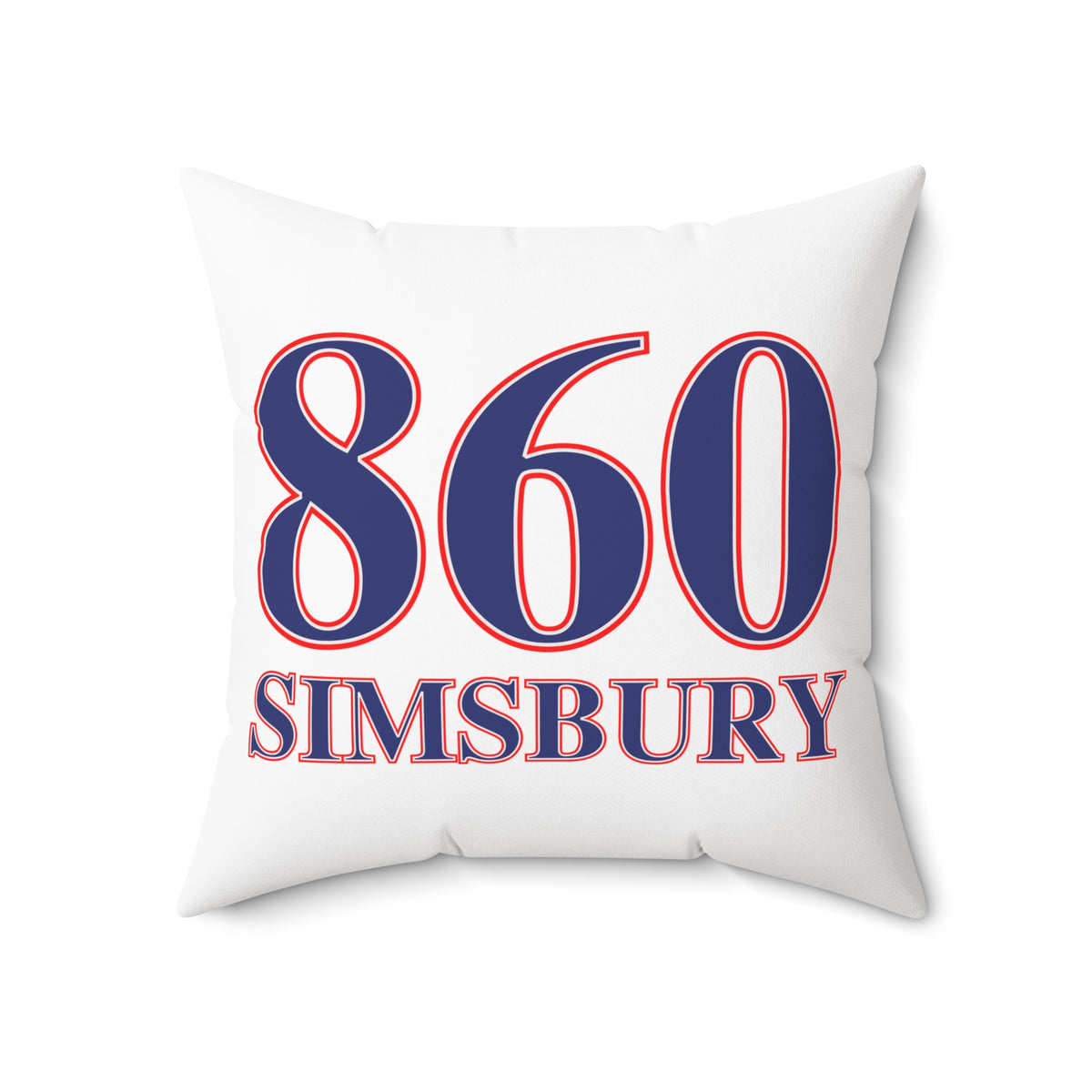 860 Simsbury Hill Red, White & Blue Spun Polyester Square Pillow
