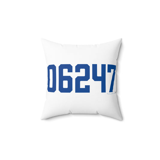 06247 Hampton Connecticut Zip Code Spun Polyester Square Pillow