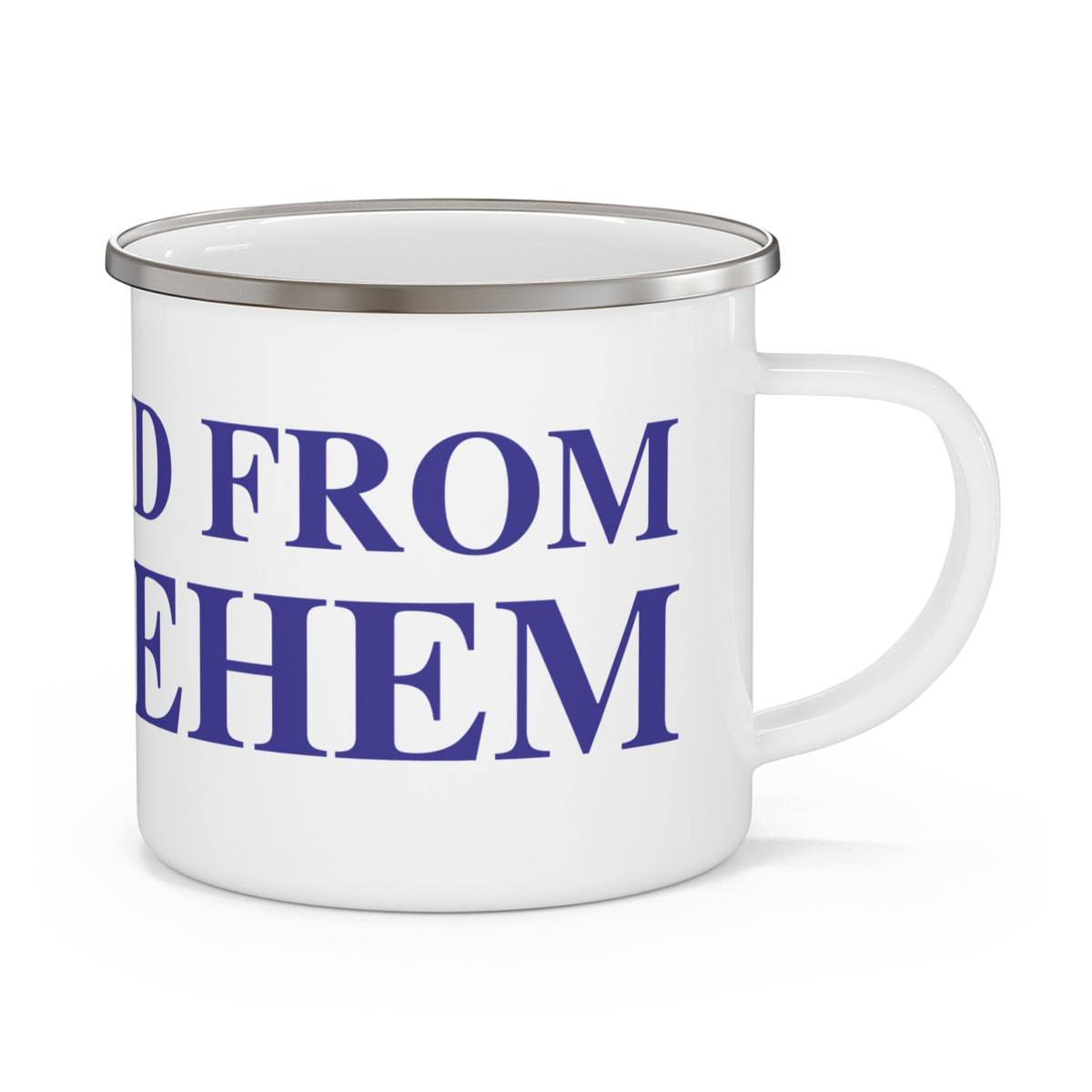 Just a kid from Bethlehem Enamel Camping Mug