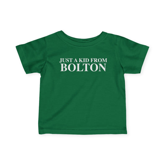 Just a kid from Bolton Infant Fine Jersey T-Shirt
