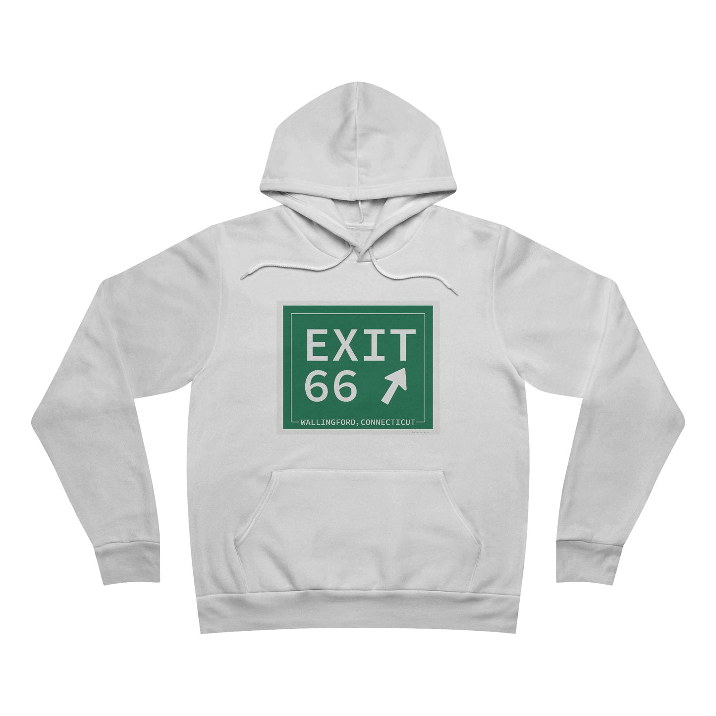 Vintage Exit 66 WCP Sign Unisex Sponge Fleece Pullover Hoodie