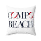 41 Tilt Compo Beach Spun Polyester Square Pillow