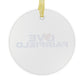 Love Fairfield Glass Ornaments