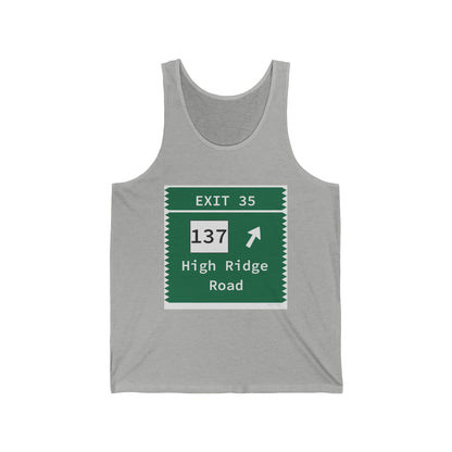 Vintage Merritt Parkway Exit 35 Sign Unisex Jersey Tank Top
