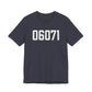 06071 Somers CT Zip Code Unisex Jersey Short Sleeve T-Shirt