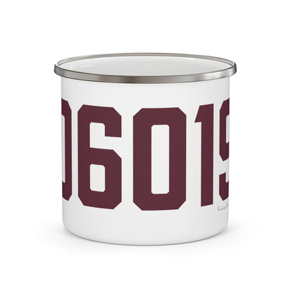 06019 Canton Connecticut Zip Code Enamel Camping Mug