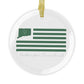 Southington Connecticut St. Patrick’s Day Flag Glass Ornaments