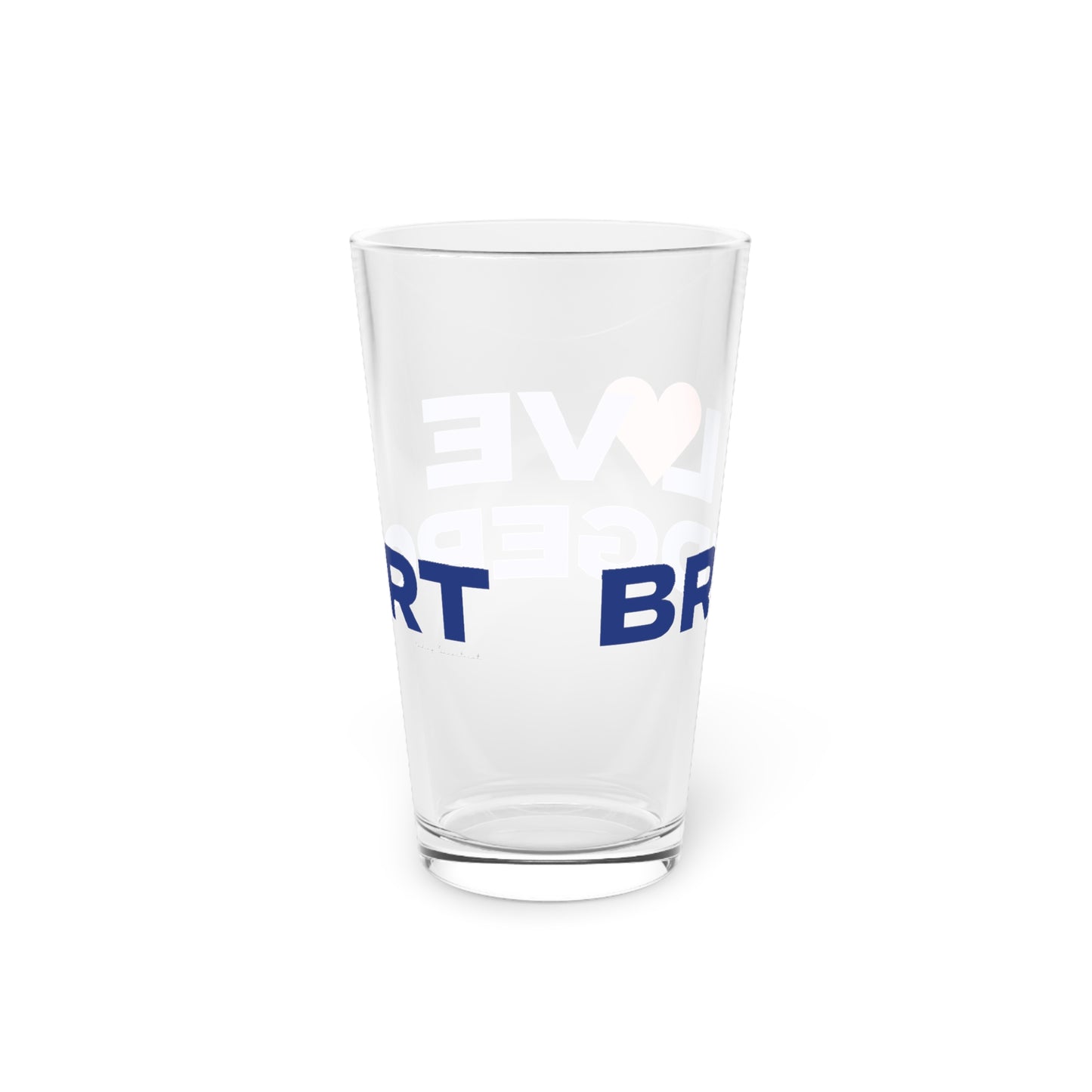 Love Bridgeport Pint Glass, 16oz