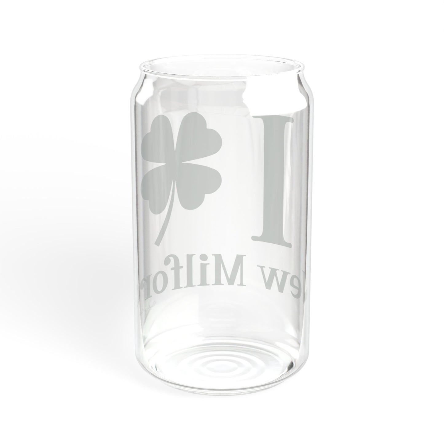 I Clover New Milford  Sipper Glass, 16oz