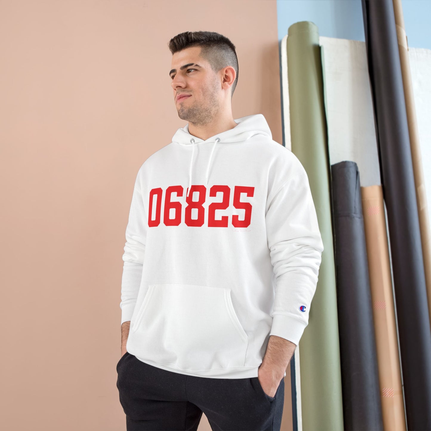 06825 Fairfield Connecticut Zip Code Champion Hoodie Sweatshirt