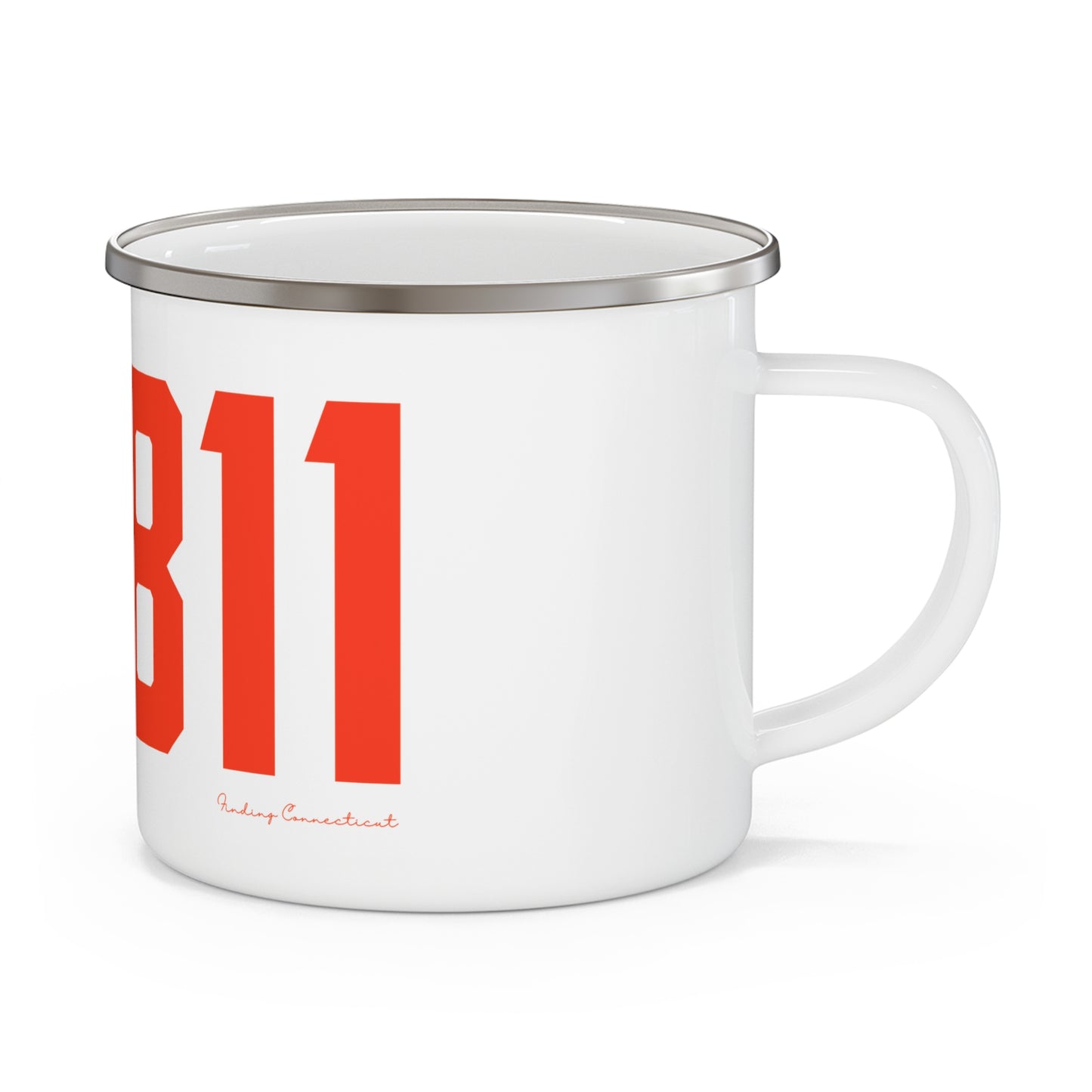 06811 Danbury Connecticut Zip Code Enamel Camping Mug