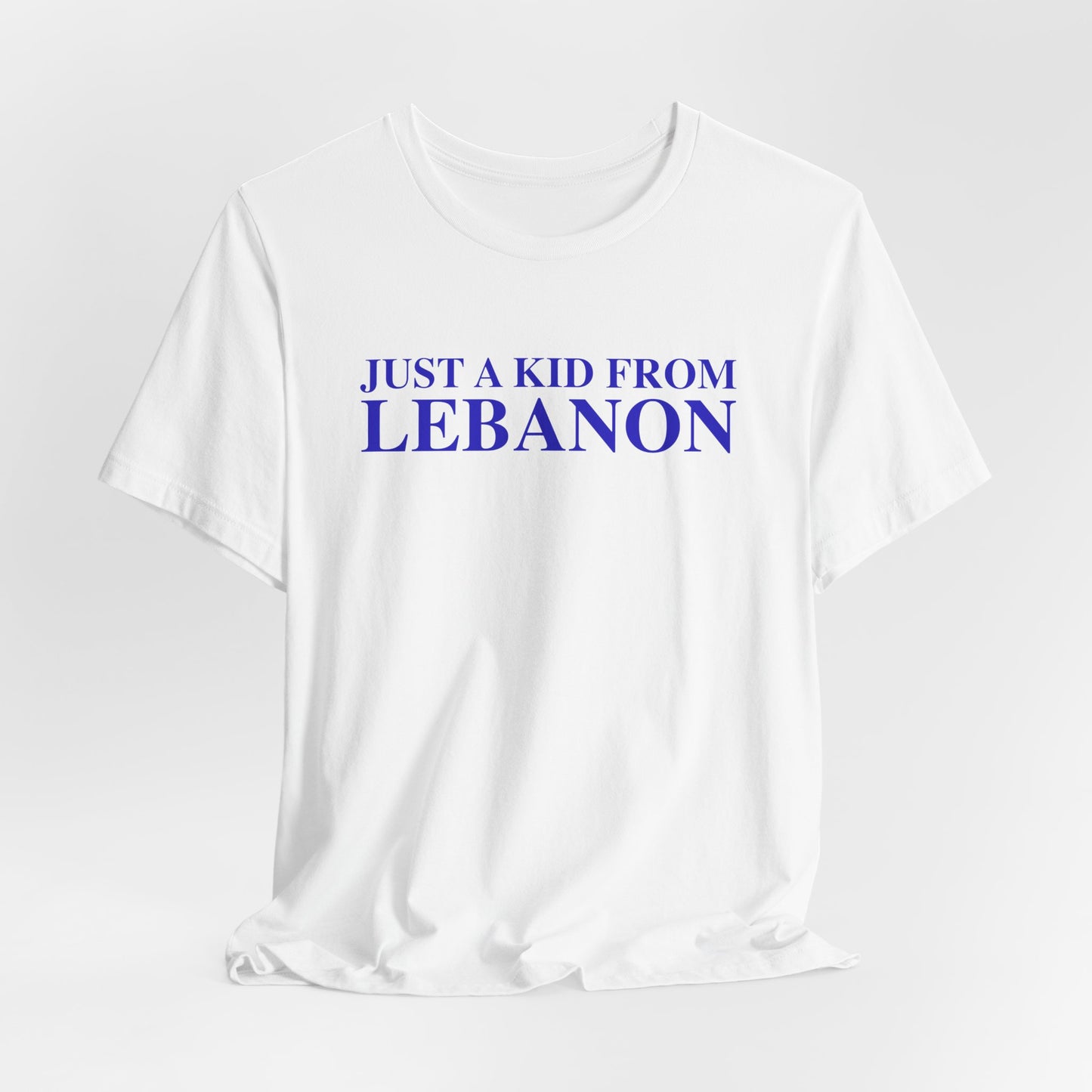 Just a kid from Lebanon Unisex Jersey Short Sleeve T-Shirt