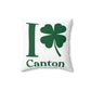 I Clover Canton Spun Polyester Square Pillow