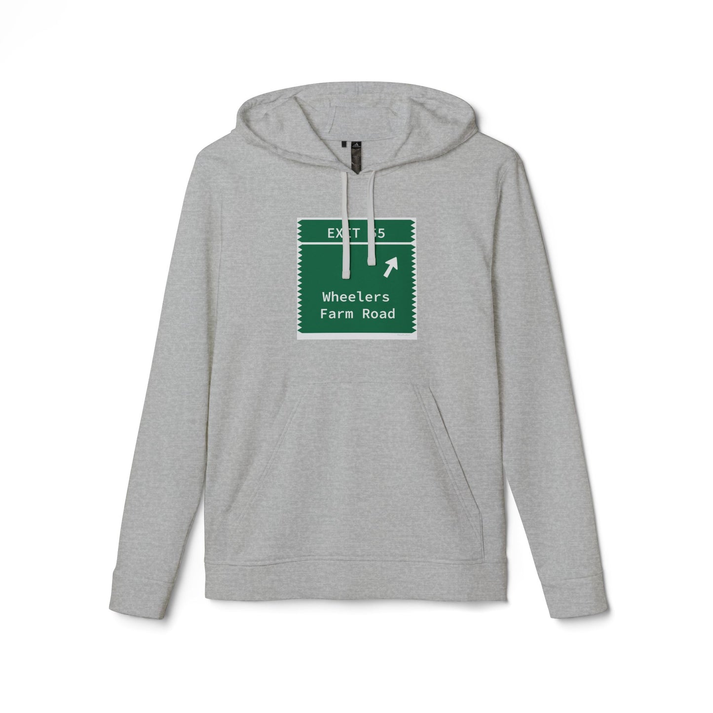 Vintage  Exit 55 Sign Unisex Fleece Hoodie