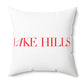 41 Tilt Lake Hills Spun Polyester Square Pillow