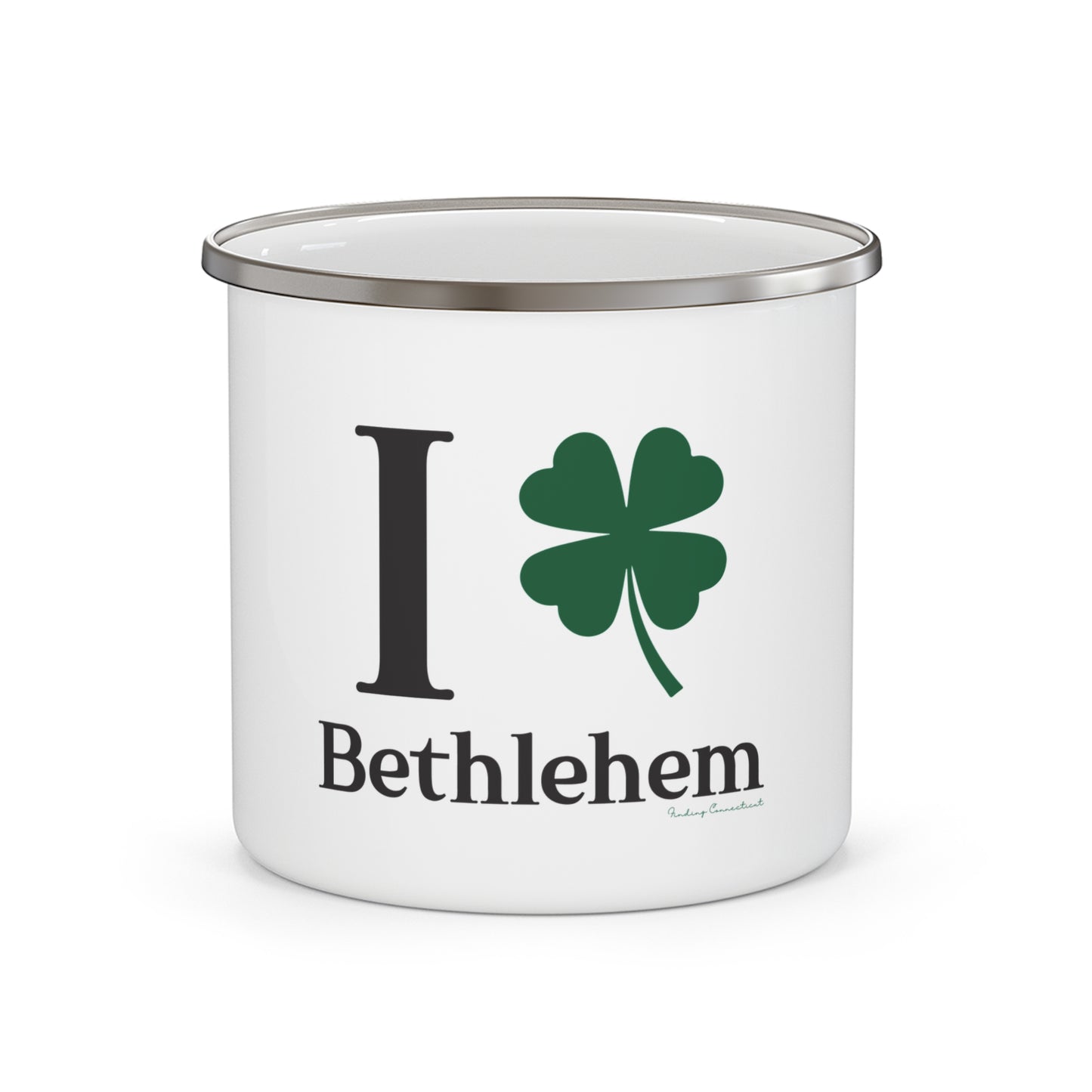 I Clover Bethlehem Enamel Camping Mug