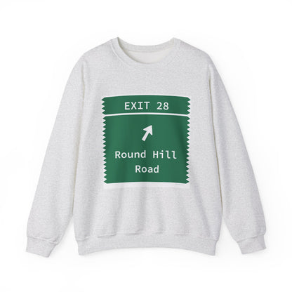 Vintage Merritt Parkway Exit 28 Sign Unisex Heavy Blend™ Crewneck Sweatshirt