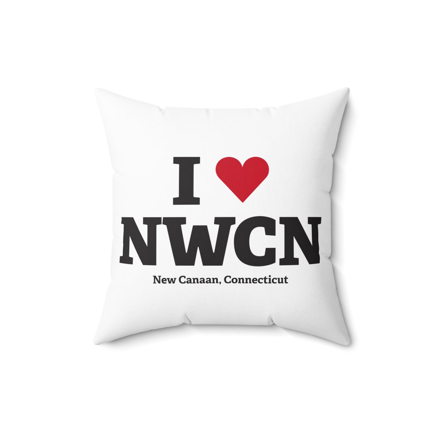 I Heart NWCN Spun Polyester Square Pillow