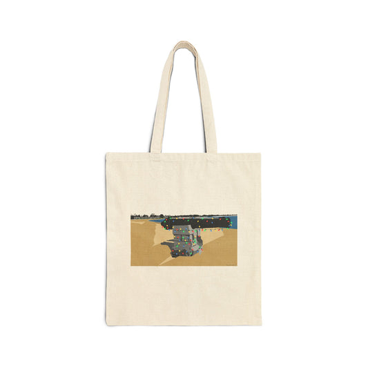 Compo Cannon Lights Cotton Canvas Tote Bag