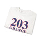 203 Orange Red White & Blue Unisex Heavy Blend™ Crewneck Sweatshirt