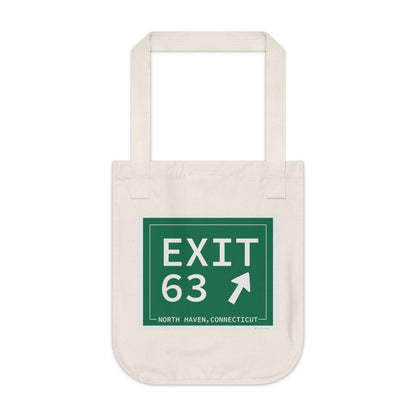 Vintage Exit 63 WCP Sign Organic Canvas Tote Bag
