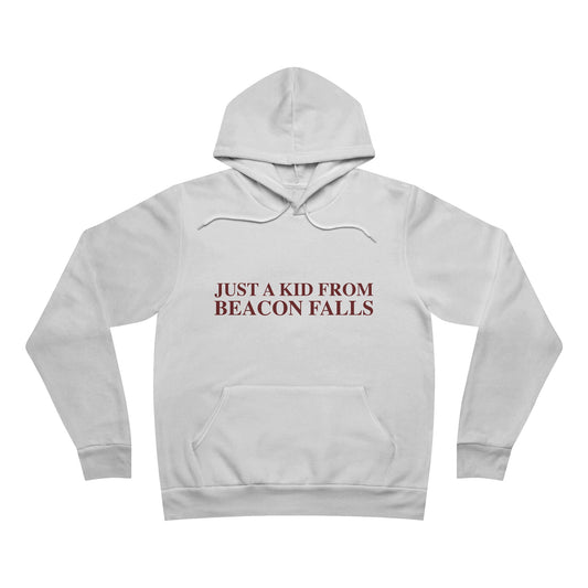 Just a kid from Beacon Falls Unisex Sponge Fleece Pullover Hoodie