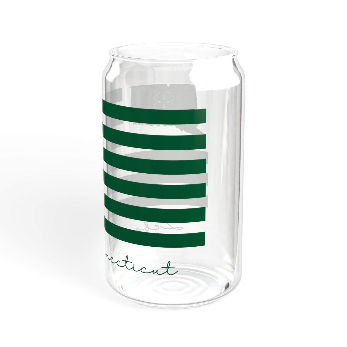 Lebanon Connecticut St. Patrick’s Day Flag Sipper Glass, 16oz