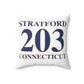 Stratford 203 Connecticut  Spun Polyester Square Pillow
