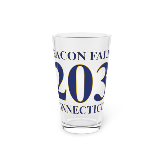 Beacon Falls 203 Connecticut Pint Glass, 16oz