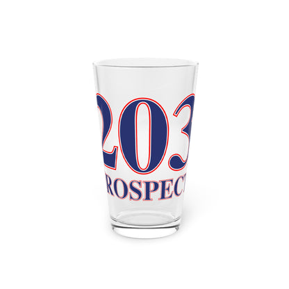 Prospect Red, White & Blue Pint Glass, 16oz