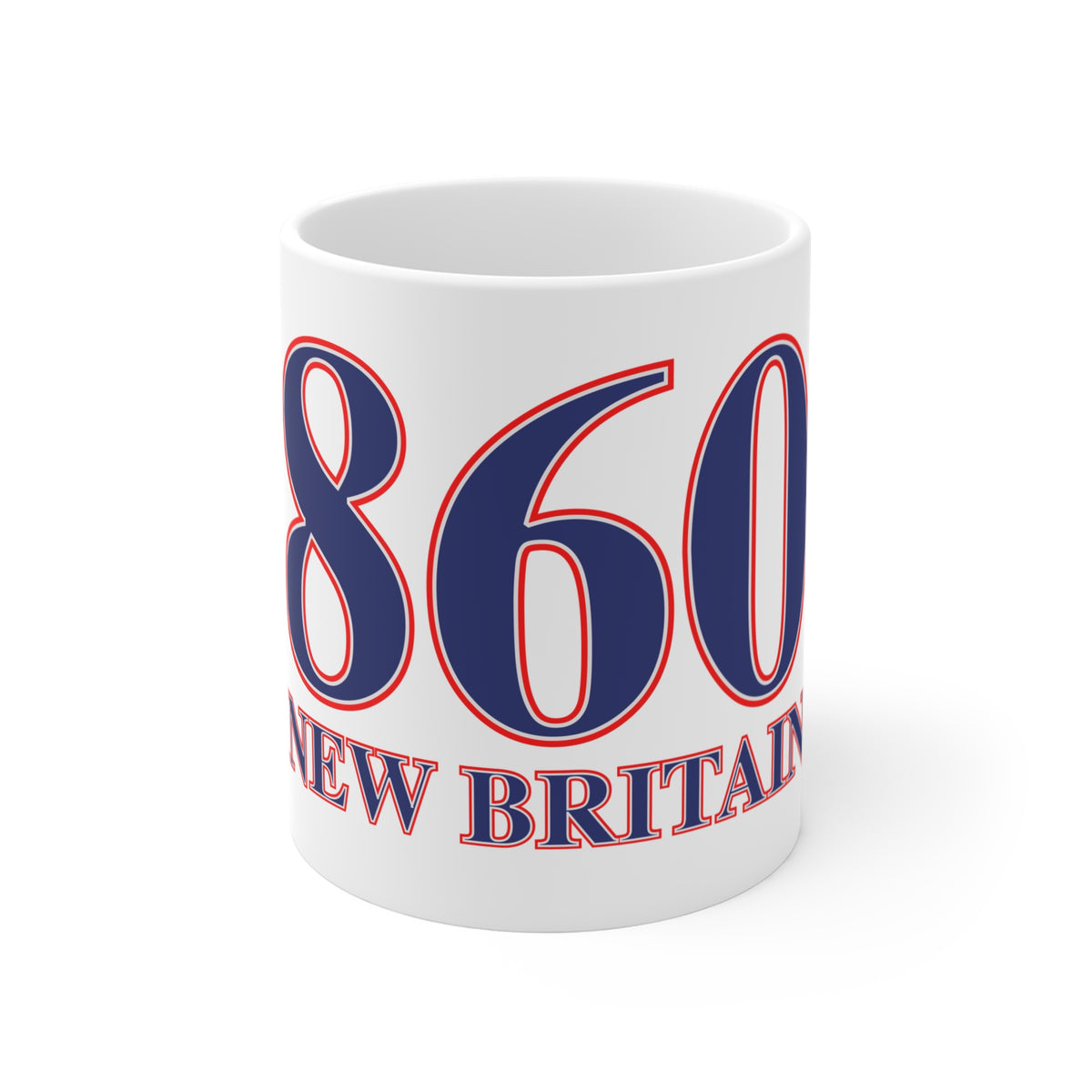 860 New Britain Red, White & Blue Mug 11oz
