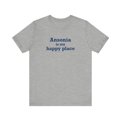 Ansonia is My Happy Place Jersey Short Sleeve T-Shirt