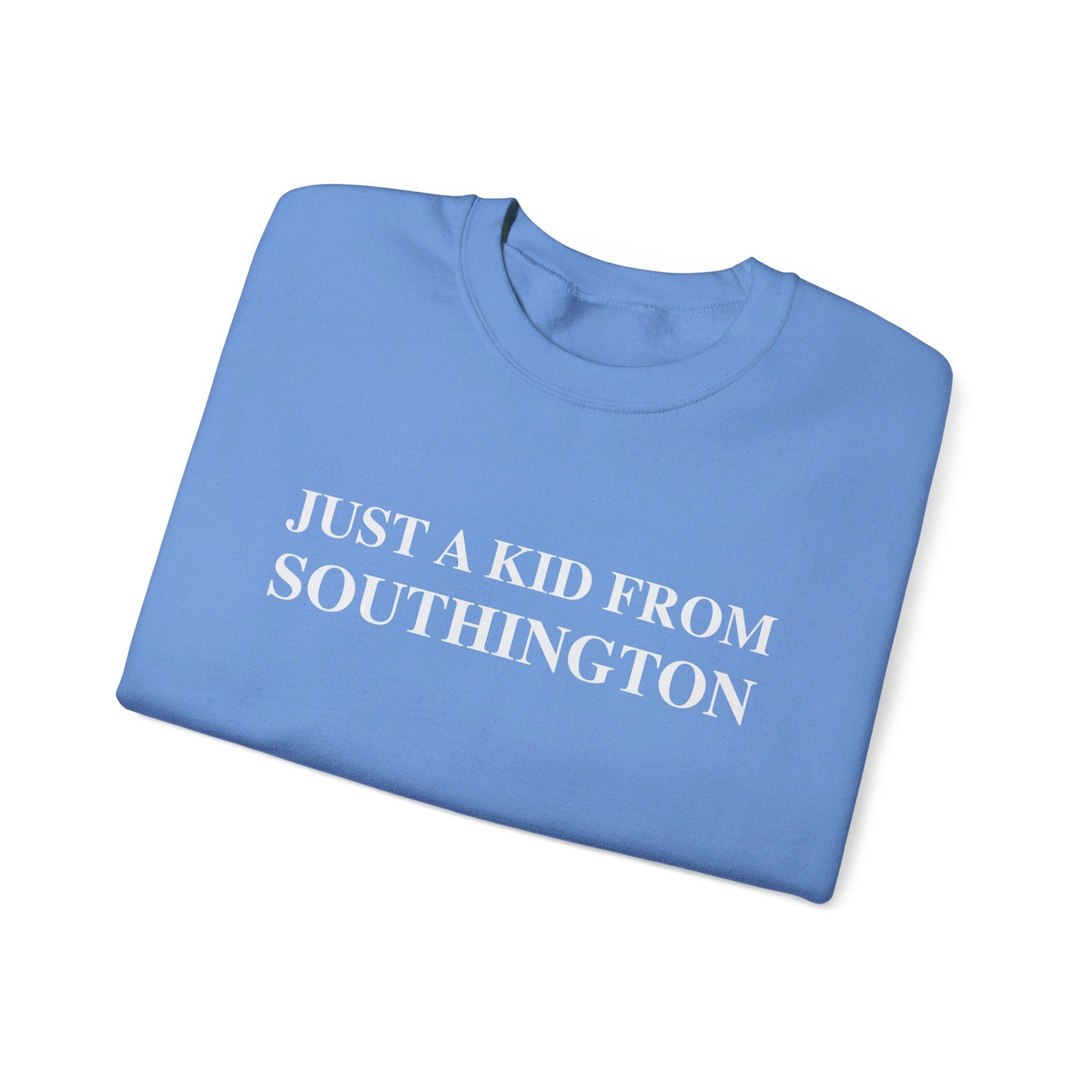 Just a kid from SouthingtonUnisex Heavy Blend™ Crewneck Sweatshirt