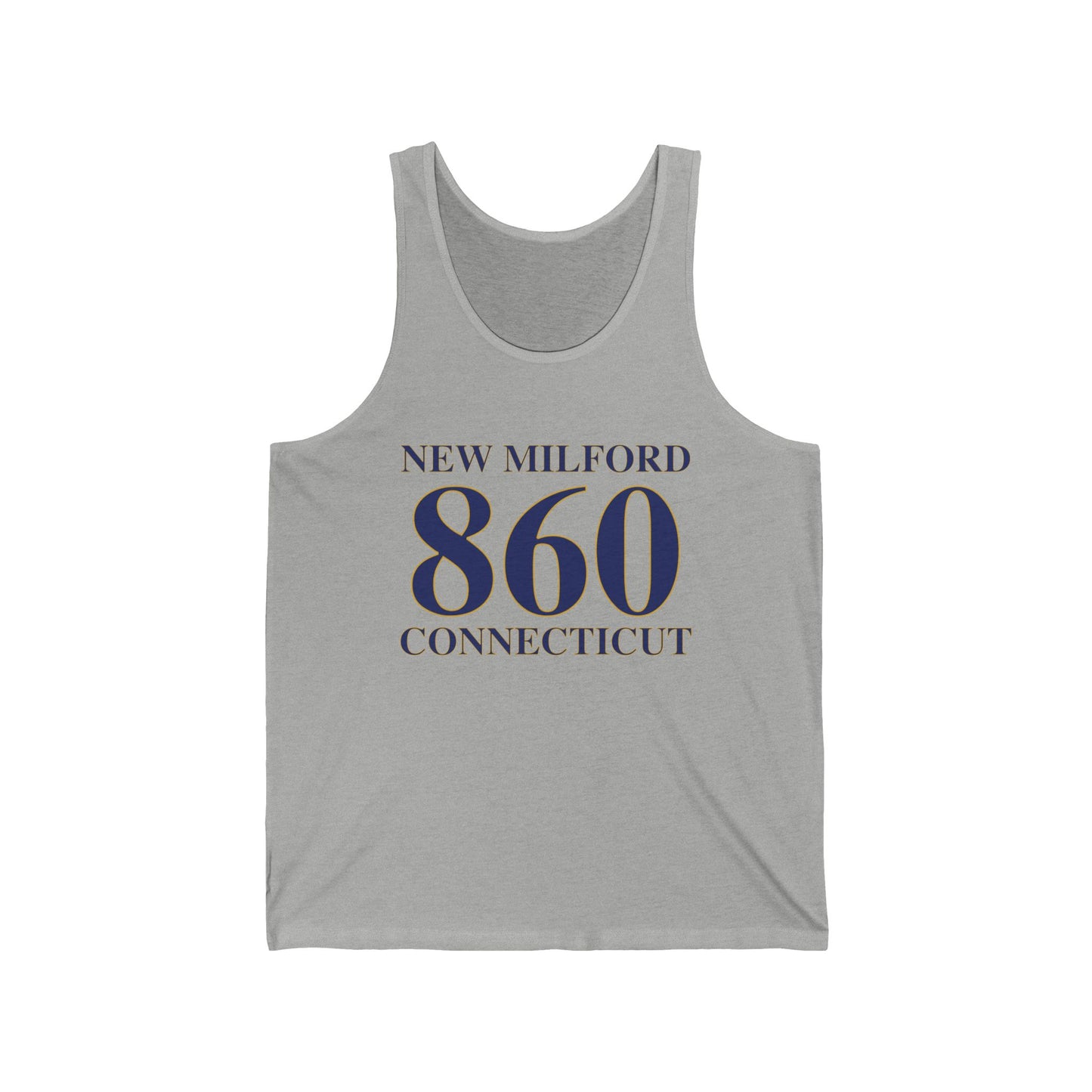 New Milford 860 Connecticut Unisex Jersey Tank