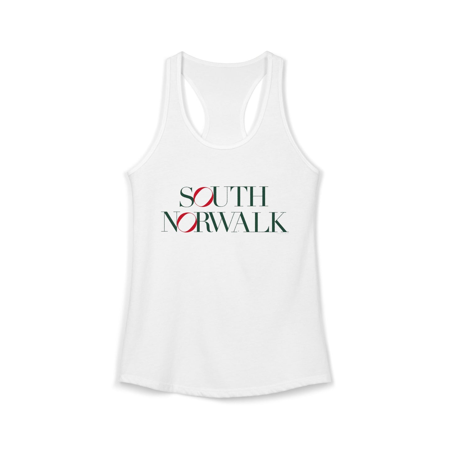 41 Tilt South Norwalk Women's Ideal Racerback Tank Top