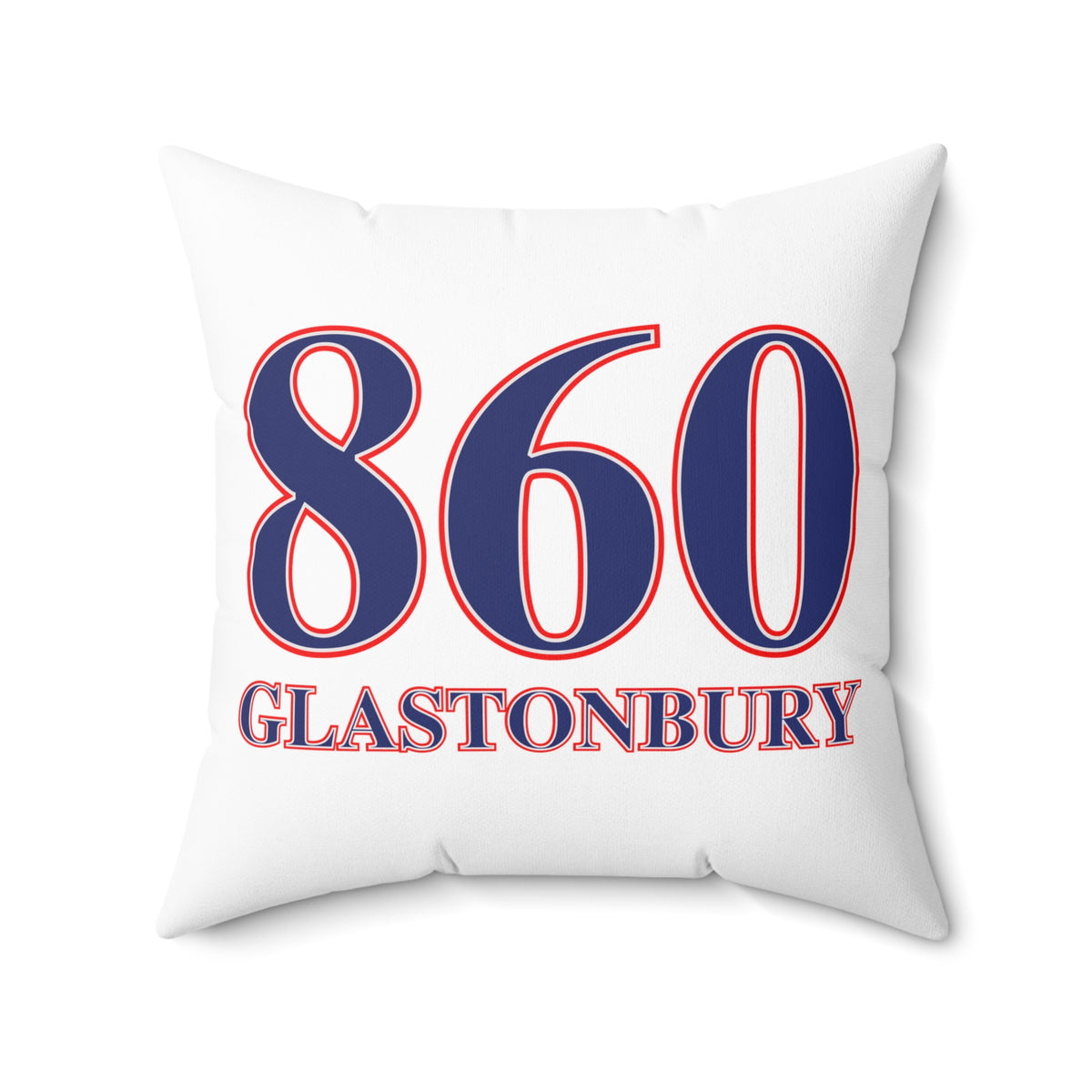 860 Glastonbury Red, White & Blue Spun Polyester Square Pillow