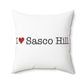 I Heart Sasco Hill. Spun Polyester Square Pillow