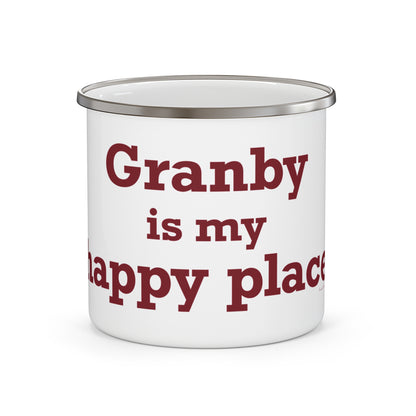 Granby is My Happy Place Enamel Camping Mug