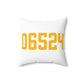 06524 Bethany Connecticut Zip Code Polyester Square Pillow