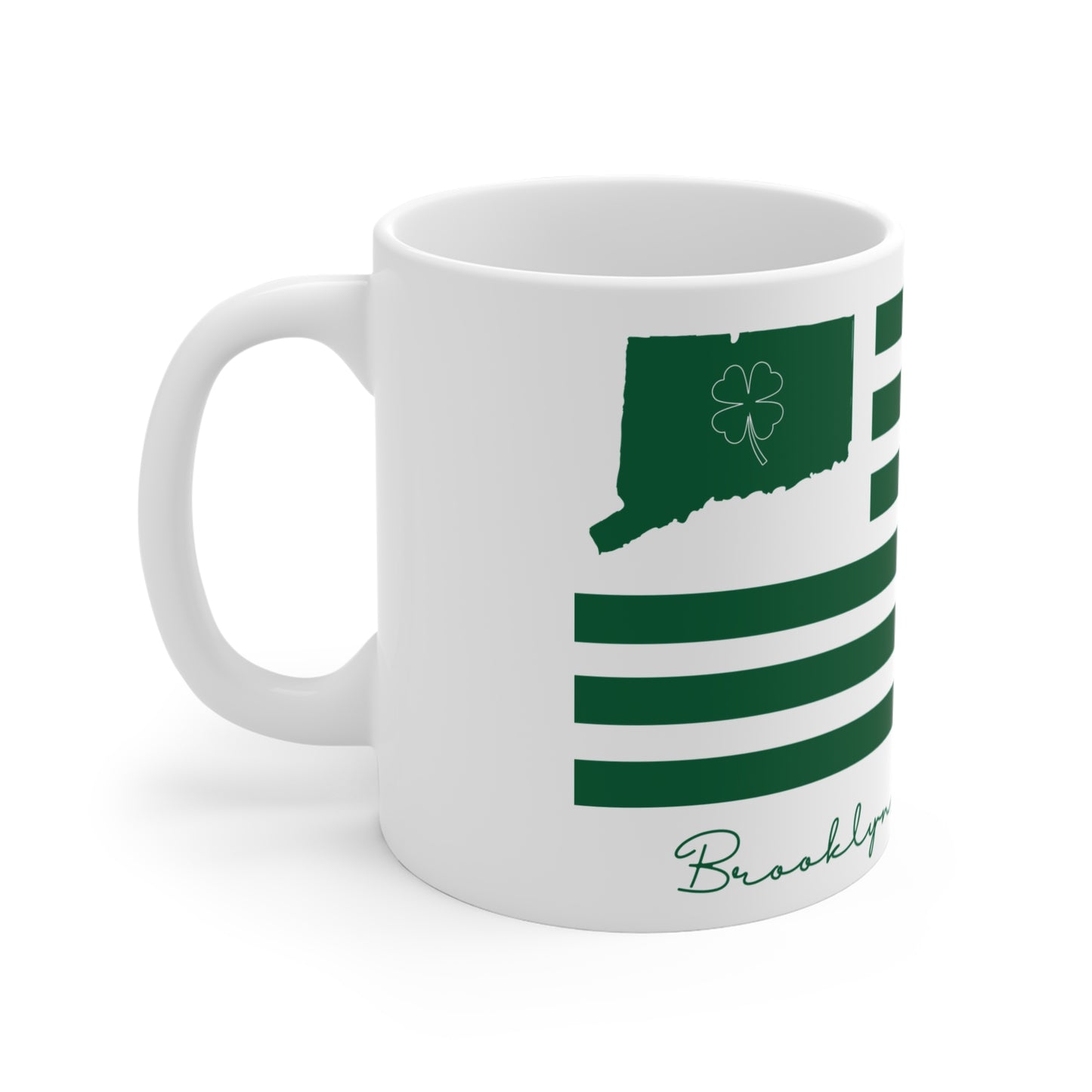 Brooklyn Connecticut St. Patrick’s Day Flag Mug 11oz