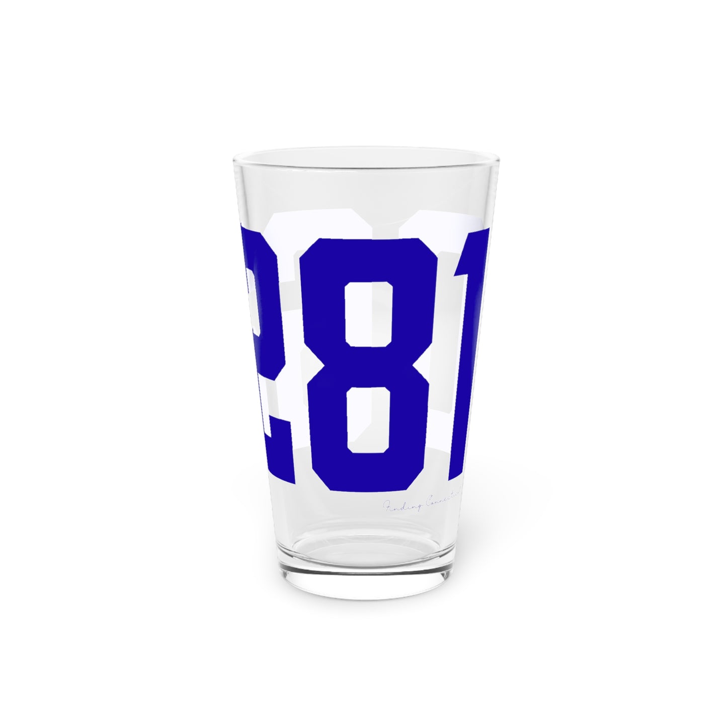 06281 Woodstock Connecticut Zip Code Pint Glass, 16oz
