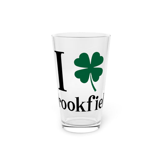 I Clover Brookfield Pint Glass, 16oz