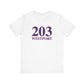 203 Westport Red White & Blue Unisex Jersey Short Sleeve T-Shirt