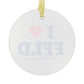 I Heart FFLD Glass Ornaments